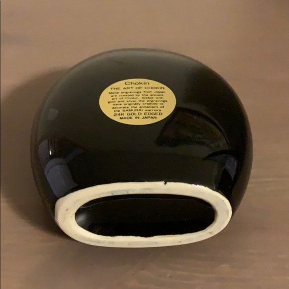 The Art of Chokin 24K Gold Edged Decorative Vase - Picture 7 of 9